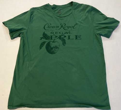 Crown Royal Regal Apple Graphic T Shirt Size Large Green