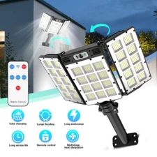 Commercial 1000000LM LED Outdoor Dusk to Dawn Solar Street Light Road Area Lamp