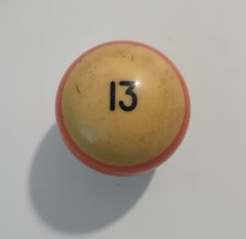 Vintage Bakelite Billiard Ball Pool Ball Butterscotch 13