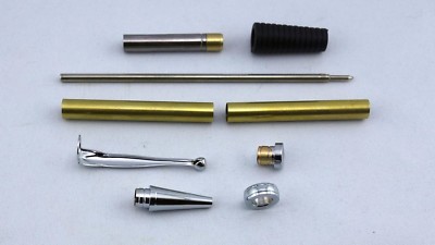 Dreh-Kugelschreiber Comfort diverse Farben,Pen Blanks, Kits,Drechselholz,Bausatz