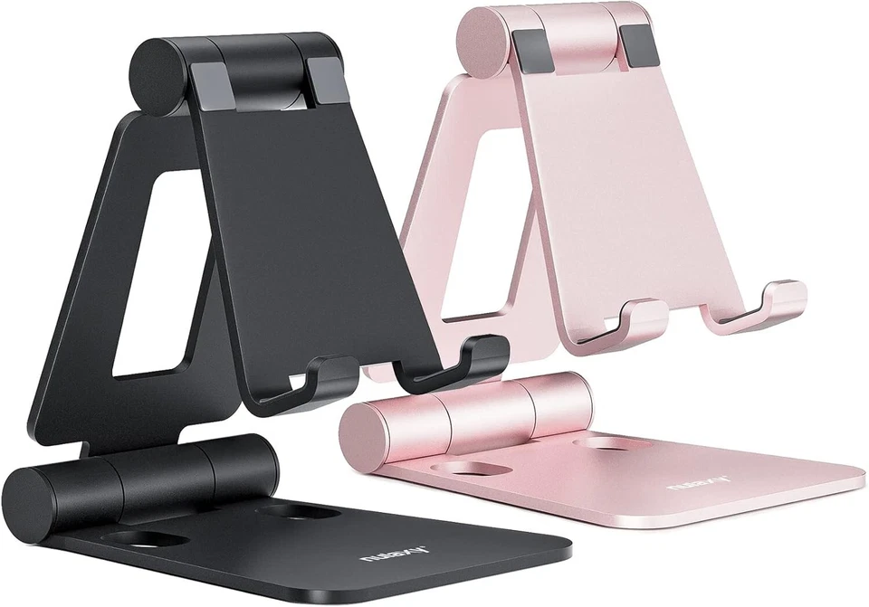 Multi-Compatible 2-Pack Phone Stand Holder - Perfect for Desktop or Travel Use - Image 3 of 4