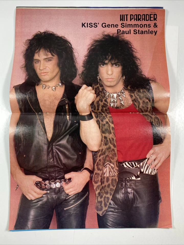 HIT PARADER magazine February 1988 Motley Crue Cover / KISS Centerfold - Image 3 of 4