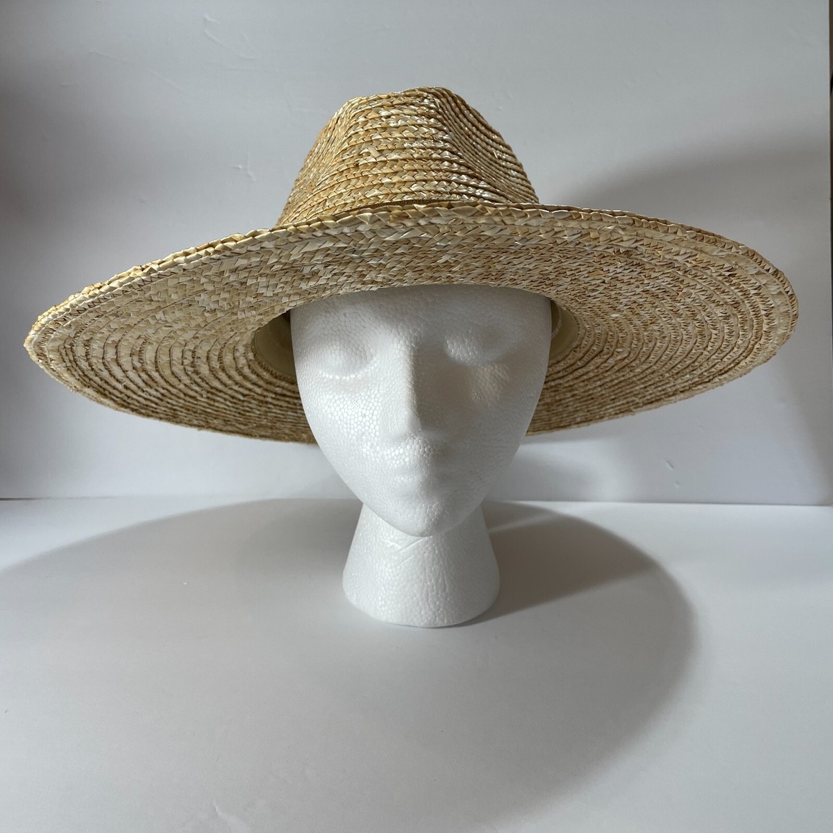 Gigi Pip Straw Fedora NWT GIGI PIP NWT Isla 100% Straw Fedora Hat All Natural Wide  main image 3