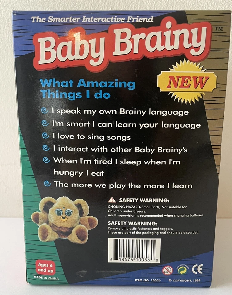 Electrónica de colección Pink Baby Brainy Furby Knockoff B/O 1999 - NUEVO en caja Foto 3 de 4