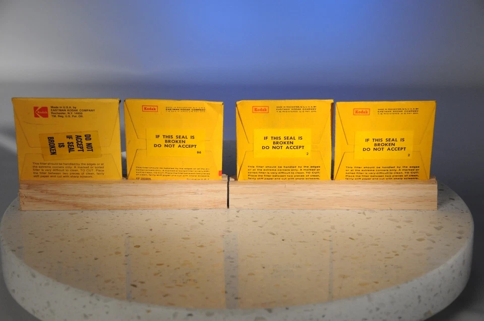 Kodak Wratten No. 96, 82C, CC10Y,CC10Y 50x50mm 2x2" Square NEW - Image 4 of 4