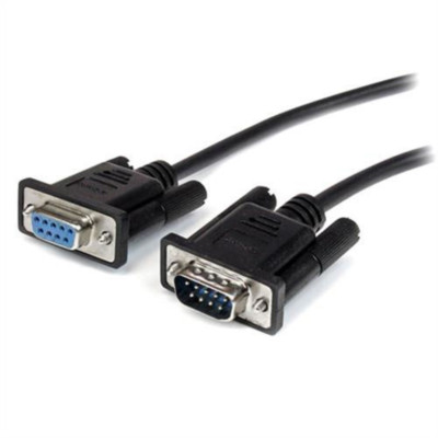 Seriell RS232 Verlängerungskabel DB9M auf F 9 Pin Stecker auf Buchse 1,3 m BLACK