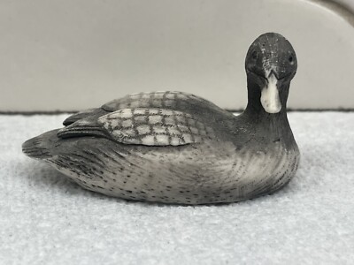 Comoy's Of London Miniature Duck Decoy Scrimshaw effect Italy
