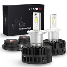 Lasfit H11/D5S LED Headlight Bulbs for Chevy Silverado 1500 2014-2025 100W 6000K