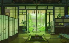 Landscape art interior architecture asian house Custom Gaming Mat Desk