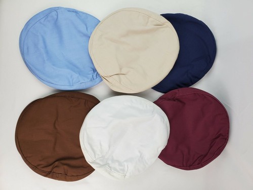 Lot of 6 Gatsby Cabbie Caps Sm/Med White Tan Plum Brown Navy Light Blue Snapback - Picture 6 of 7