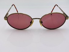 Vintage On-Guard OG 053 Gold Metal Oval Sunglasses Korea FRAMES ONLY
