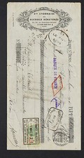 LA PLAINE-SAINT-DENIS (93) ALCOHOLS "C. YCRE" perforated stamp company C.Y.