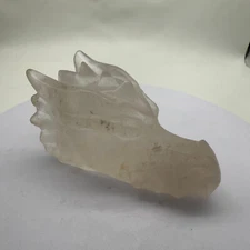 natural White crystal Crystal Quartz Hand Carved Faucet Healing