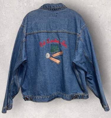 Vtg Ort Lumbar Inc Embroidered Denim Jacket Personalized “Reggie