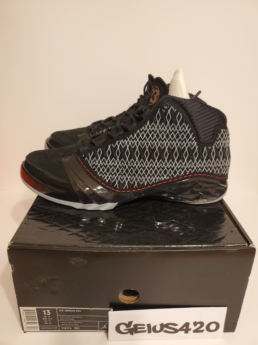 Size 13 - Jordan 23 Black varsity red Stealth 2008 (318376001) new