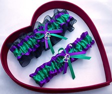 NEW Bridal Wedding Garter Emerald Purple Black Prom Garters GetTheGoodStuff HOT 