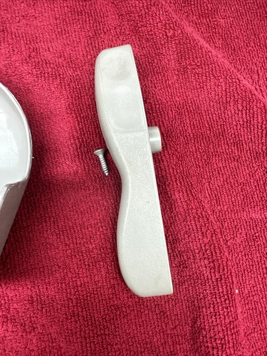 1992-1994 Chevrolet & GMC Sierra Passenger Seat Hinge Cover Trim Handle GRAY Set - Picture 5 of 7
