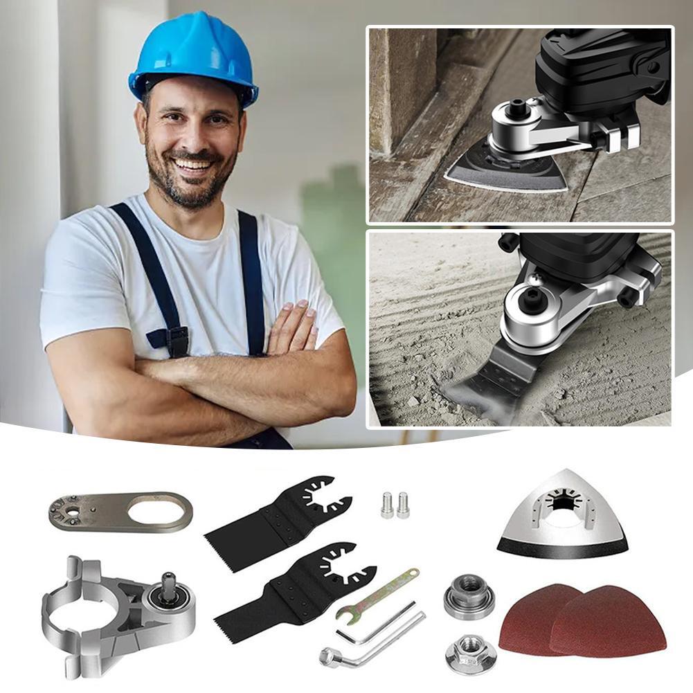 Angle Grinder Adapter Oscillating Accessories Kit Multitool For Cutting T4B0