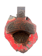 HARD TO FIND Antique/Vintage Coca Cola Box Mount Metal Bottle Opener Star X