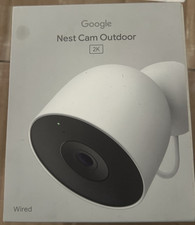 Google Nest Cam Outdoor 2K Wired Security Camera WiFi Night Vision Smart Home