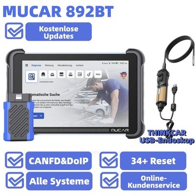 MUCAR 892BT KFZ OBD2 Auto Diagnosegerät Alle System 34 Reset Thinkcar Endoskop