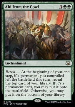 Magic/MTG Aid from the Cowl MOC-290 Rare Englisch Excellent