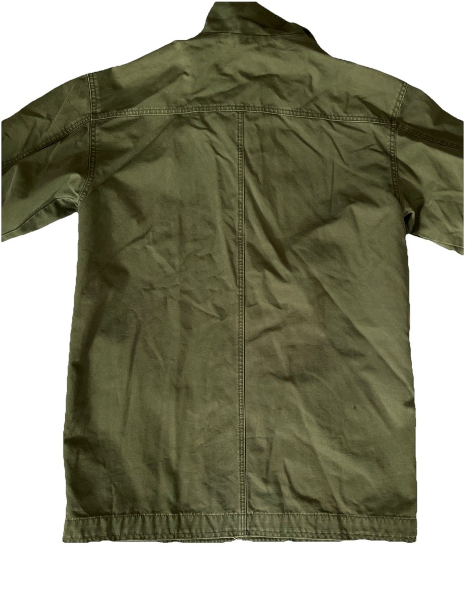 Vintage LL Bean Original Field Barn Coat Mens S Olive Green 90s