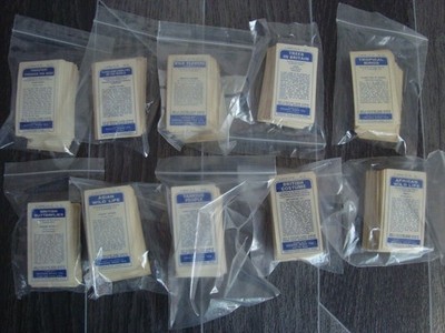 10 x Brooke Bond PG Tips Teekarten lose Sets (blaue Rückseiten)
