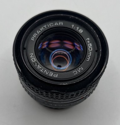 Prakticar Pentacon Objektiv 50 mm f/1,8 MC PB Practika Mount   Pilz/Schaden
