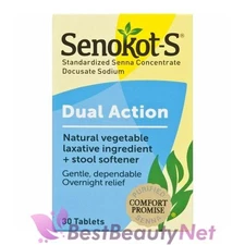 Senokot Dual Action Laxative & Stool Softener 30 Tablets