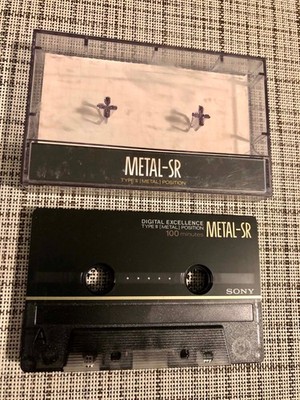 SONY METAL SR 100 (Type IV) CASSETTE USED SOLD AS BLANK