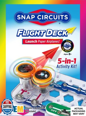 Snap Circuits Flight Deck Science/STEM Toy kit | Ages 8+ | Constr