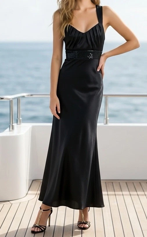 silver diamond prom dress Sleeveless Strapless Long Mermaid Prom Dress with Diamonds