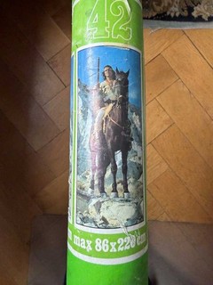 Scandecor Filmposter Winnetou Pierre Brice auf Pferd 86 x 220 cm 2 Teile