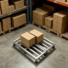 2 Packs Stainless Steel Dunnage Racks, Commercial Food Storage Dunnage Racks