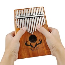 Portable Acacia Kalimba Thumb Piano 17 Keys Mbira Finger Piano Music Instrument