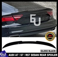 FÜR AUDI A7 S7 RS7 4G LIMOUSINE HECK GLANZ SCHWARZ KOFFERRAUM KOFFERRAUM SPOILER LIPPE FLÜGEL 10-2018