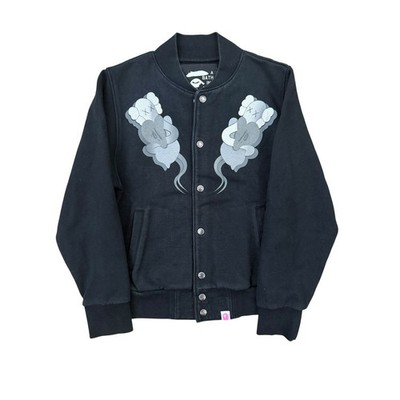 Bape 2007x Kaws Companion Twin Logo Varsity Jacket