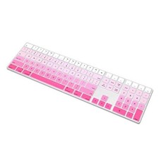 Ultra Thin Silicone Full Size Keyboard Cover Skin for Apple Magic Ombre Pink