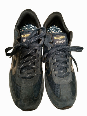 Skechers Bobs Hollywood Navy Suede Textile Upper Memory Foam 34179 Sneakers 10