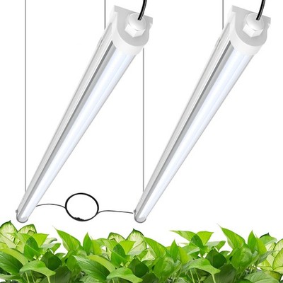 Jesled Waterproof Grow Lights For Indoor Plants 4Ft Full Spectrum 5000K Led For