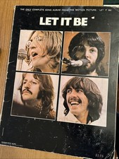 The Beatles Let It Be Sheet Music Piano Vocal Guitar Songbook