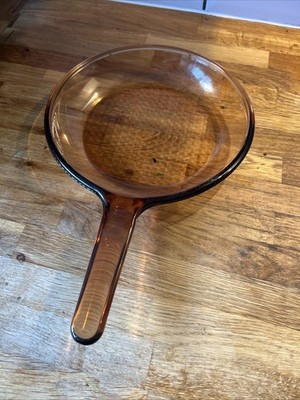 Vision Corning France Braunglas Kochtopf Pfanne ohne Deckel 25 cm Vintage Pyrex