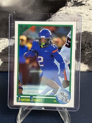 2025 Score Football Anniversary Rookies Silver Foil Ashton Jeanty RC Raiders #1