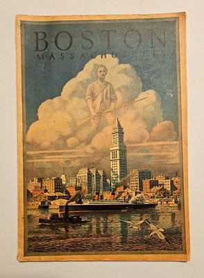1928 Boston Mass Chamber Of Commerce Guidebook