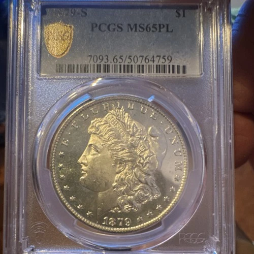 1879 Morgan Silver Dollar $1 PCGS MS65PL San Francisco Proof-Like 0.9