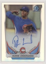 2014 Bowman Chrome Prospect Refractor 408/500 Duane Underwood #BCAP-DU Auto 6u5