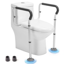 Toilet Safety Rail for Seniors, Toilet Grab Bars for Seniors and Disabled, To...