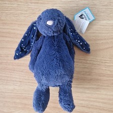 Jellycat Small Bashful Stardust Bunny | Navy Blue Rabbit | With Tag