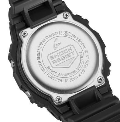 Casio G-Shock Digital Rectangular Black Resin Watch DW-5600RL-1